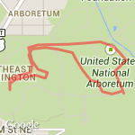 National Arboretum route map