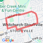 home to Millard route map