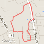 Soltice then around pond route map