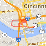 Color Run 5k route map