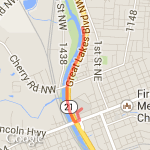 Walking with Mom route map