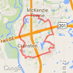 My CGY rt at Lin/Ry home route map