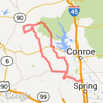 Ironman-Texas- Bike route map