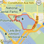 Tidal Basin route map