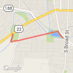 Cenci Park route map