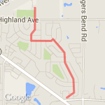 Cardinal Fitness route map