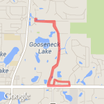 Rec Center - short run  route map