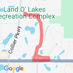 Rec Center - short run  route map