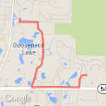 Rec Center - medium run route map