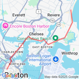 To Revere - 11.02 Km route in Boston