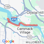 Bike Burns to Maumelle route map