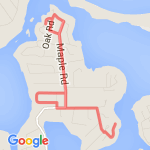 Setauket Harbor route map