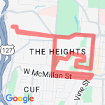 UC Campus Route route map