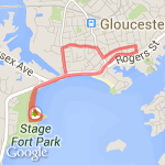 downtown & park route map