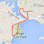 Hill repeat loop route map