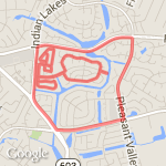 6.11 miles/9.8k route map