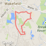 Dad Running route map