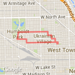 Humboldt/Division route map