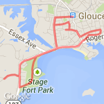 Hill repeats  route map