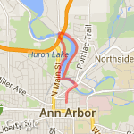 huron river route map