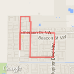 Long and steady. route map