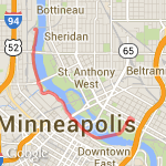 Across bridge-short route map