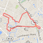 8 mile ron or 13k route map