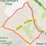 Bonesgate Loop route map