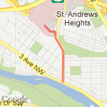 walk from bus stop to work  route map