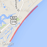 Beach run  route map