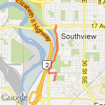 walk to #1 bus stop  route map