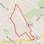 RockSpring-Glebe-3.2 route map