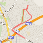 Cuckoo Lane via Hazel Rd home via park route map