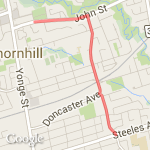 John to Steeles 5km route map
