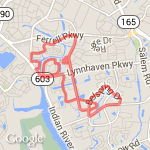 8.65 miles or 14k route map