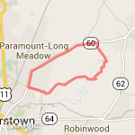 YMCA ~9 mile loop route map