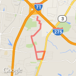 SHS to Deerfield to Pfeiffer etc. route map