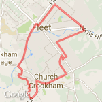 Church Crookham loop route map