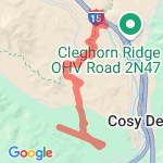 MC Donalds to Loss Lake route map