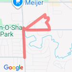 Arnold's to 36th via Kzoo route map