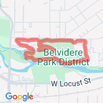 belvidere park map route map