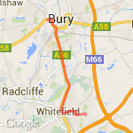 Run up to Bury route map