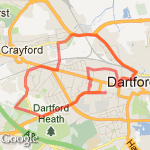 Dartford 10k route map