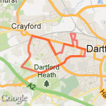 Dartford 7k route map