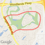 Millbend Loop route map