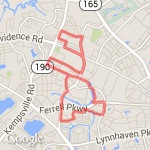 8.12 miles/13k route map