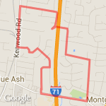 Cooper to Zig Zag, add small cut-in, Kenwood, Aldine route map