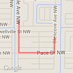 2nd Tempo run route map