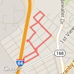 A lite walk with the Girls route map