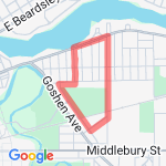 Two mile loop route map